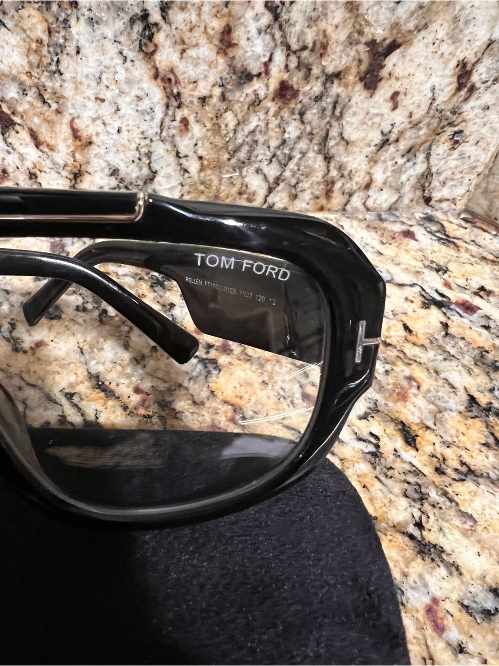 Tom Ford Black and Silver Aviator-Style Sunglasses - Picture 3 of 7
